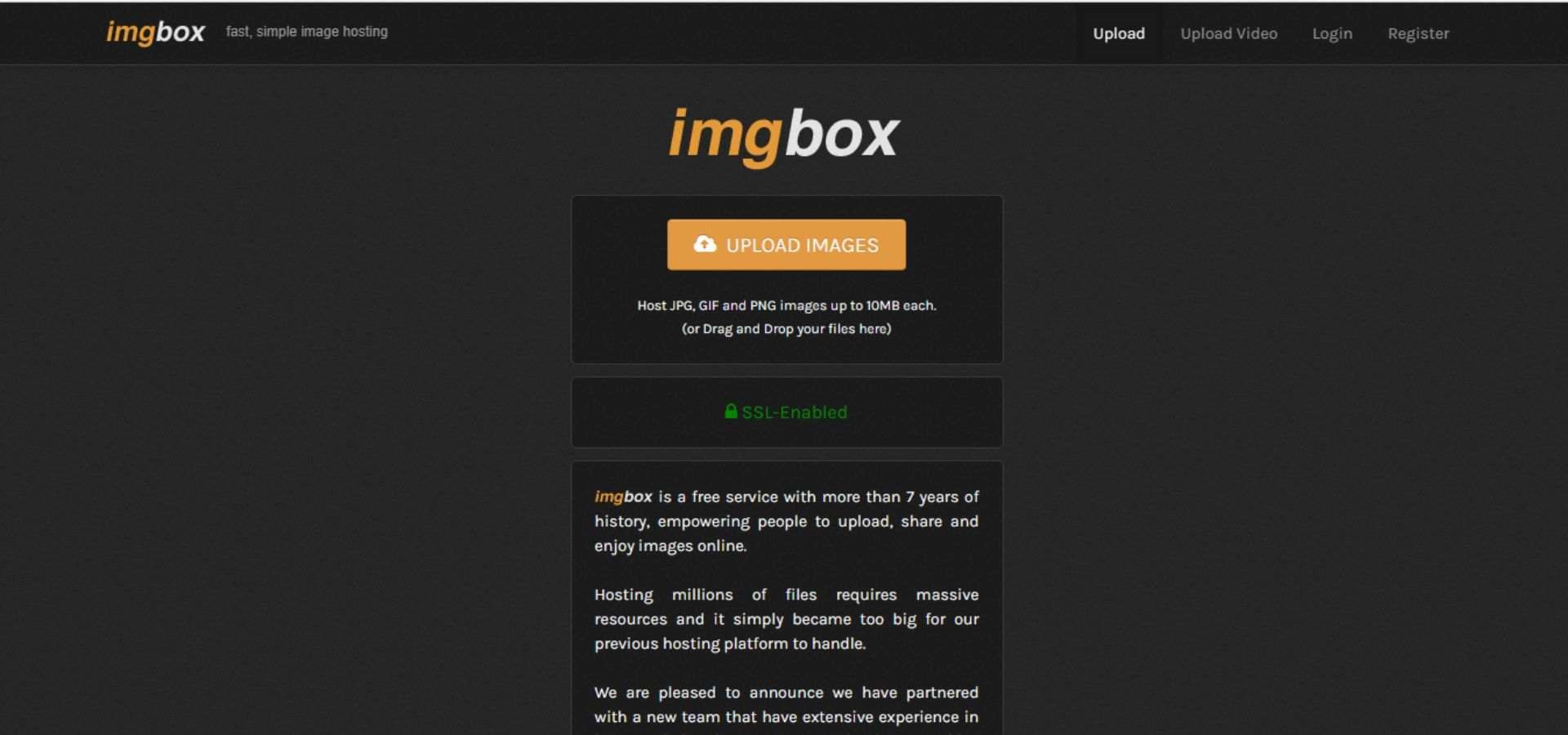 image hosting - imgbox