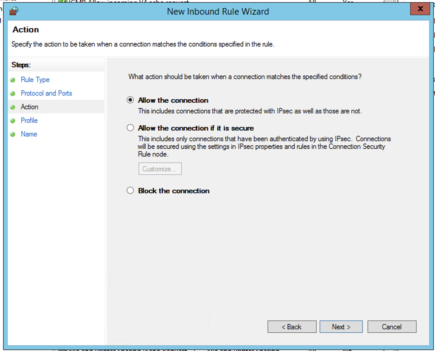 cara enable sql server - action