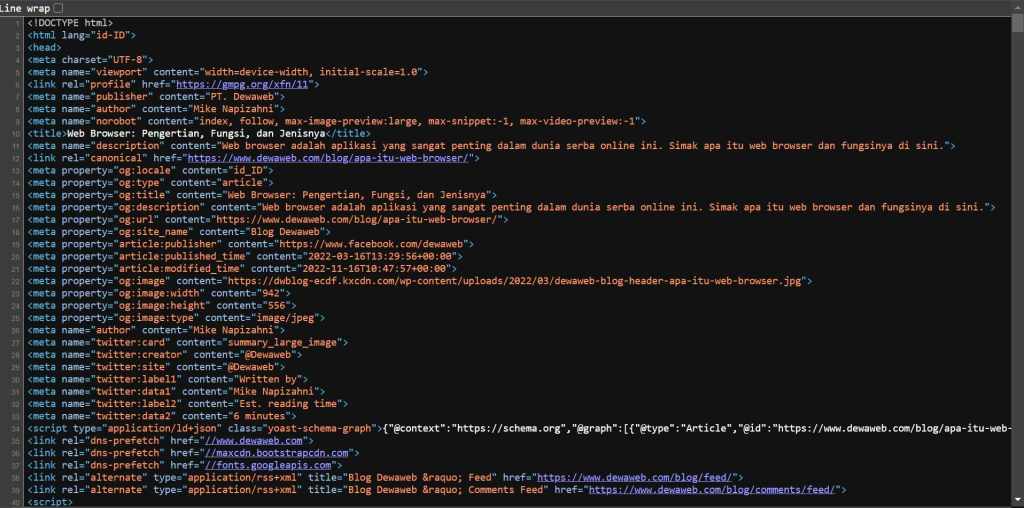 Cara Melihat Source Code Website dari Browser dan Android