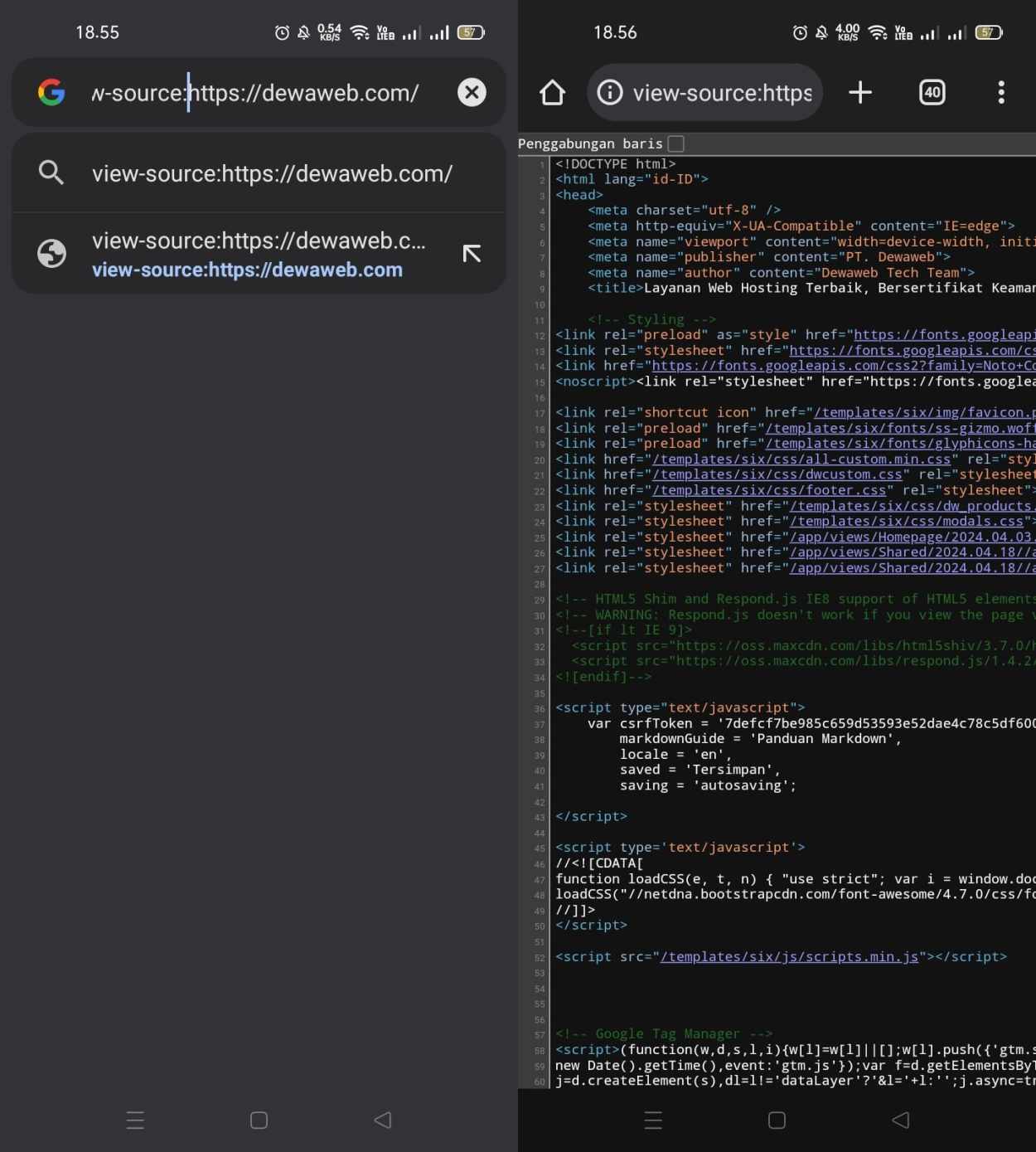 Cara Melihat Source Code Website dari Browser dan Android, Lengkap!