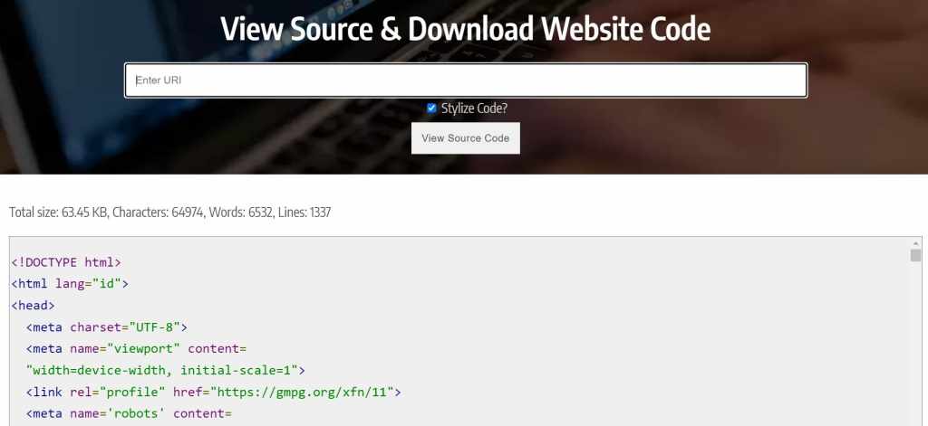Cara Melihat Source Code Website dari Browser dan Android