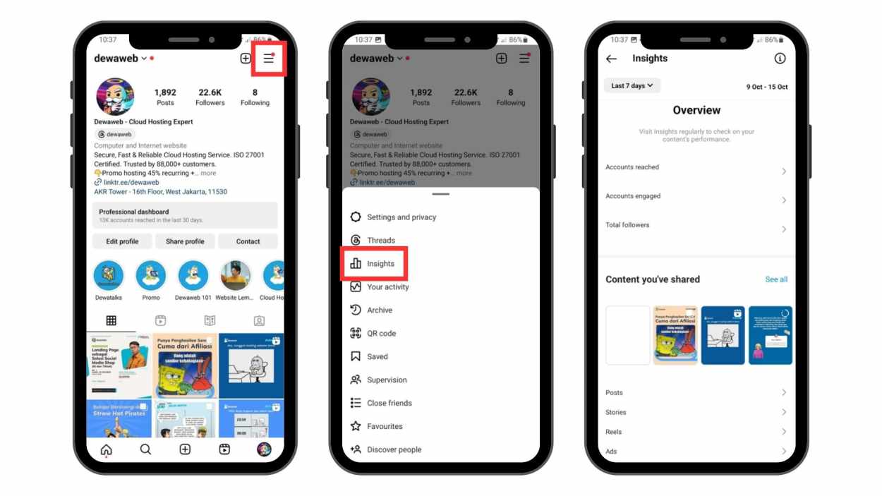 3 Cara Melihat Insight Instagram Dari Akun, Feed, Hingga Story