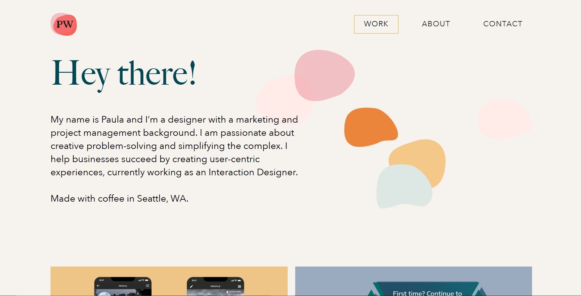 contoh website portfolio ui ux designer
