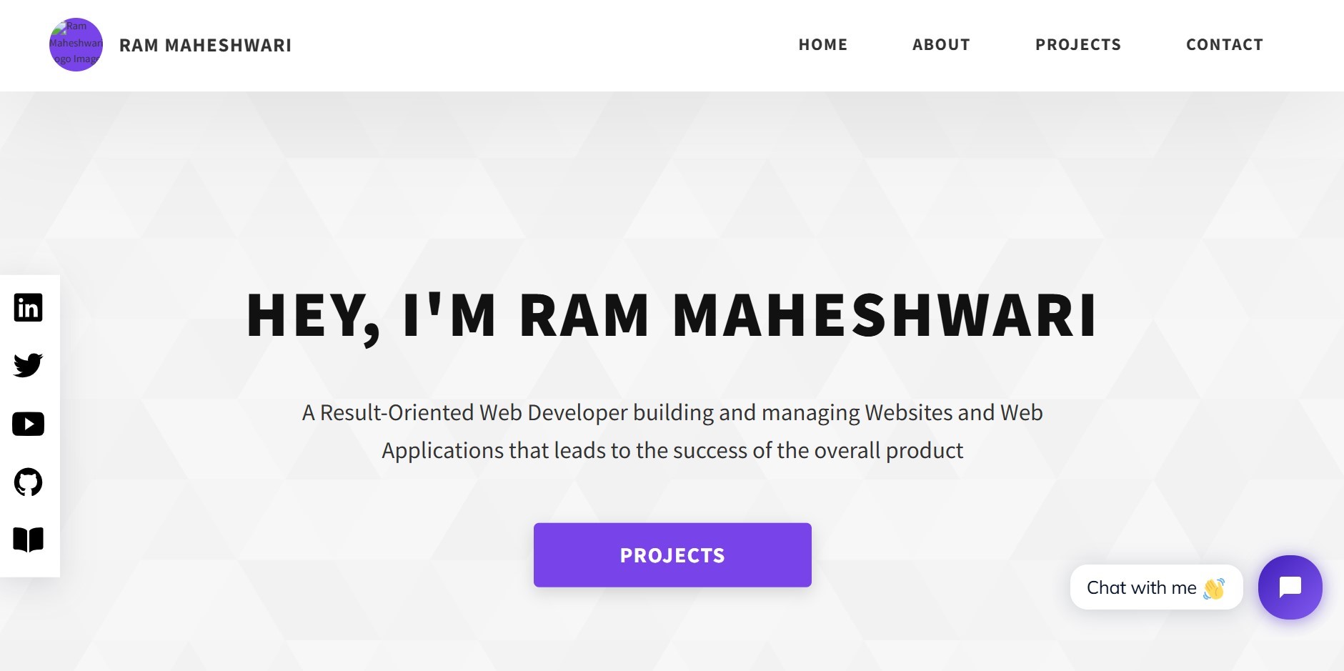 web developer portofolio website