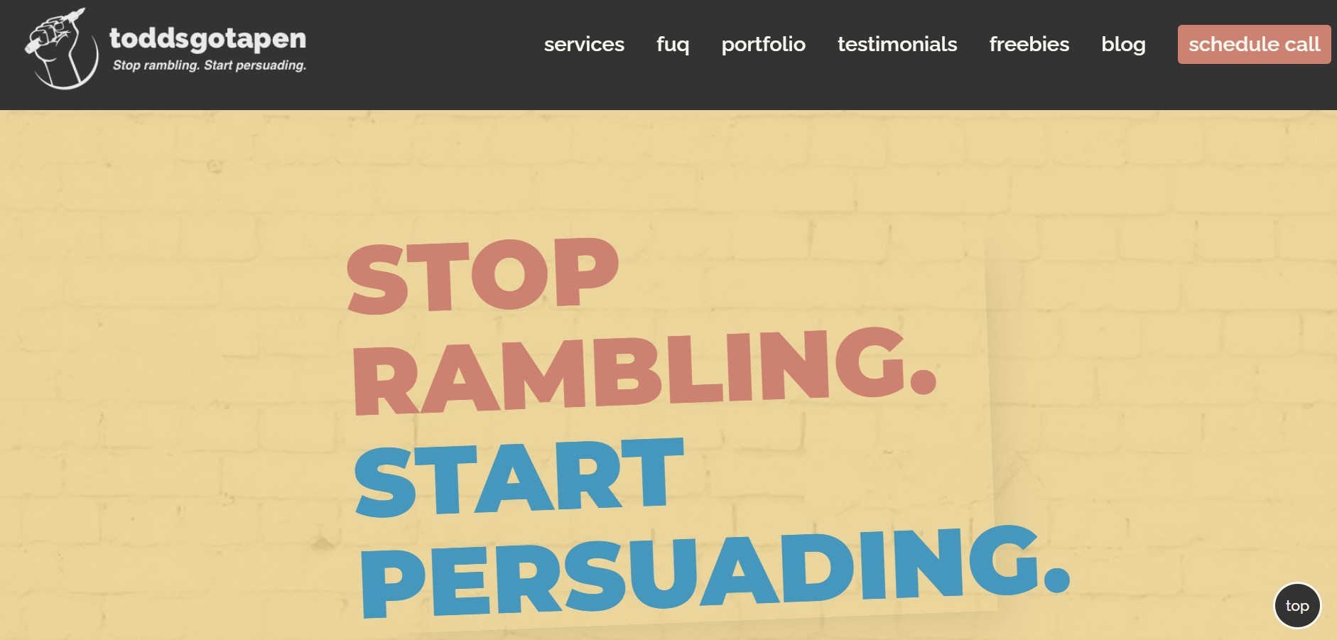 contoh portofolio website blogger dan writer
