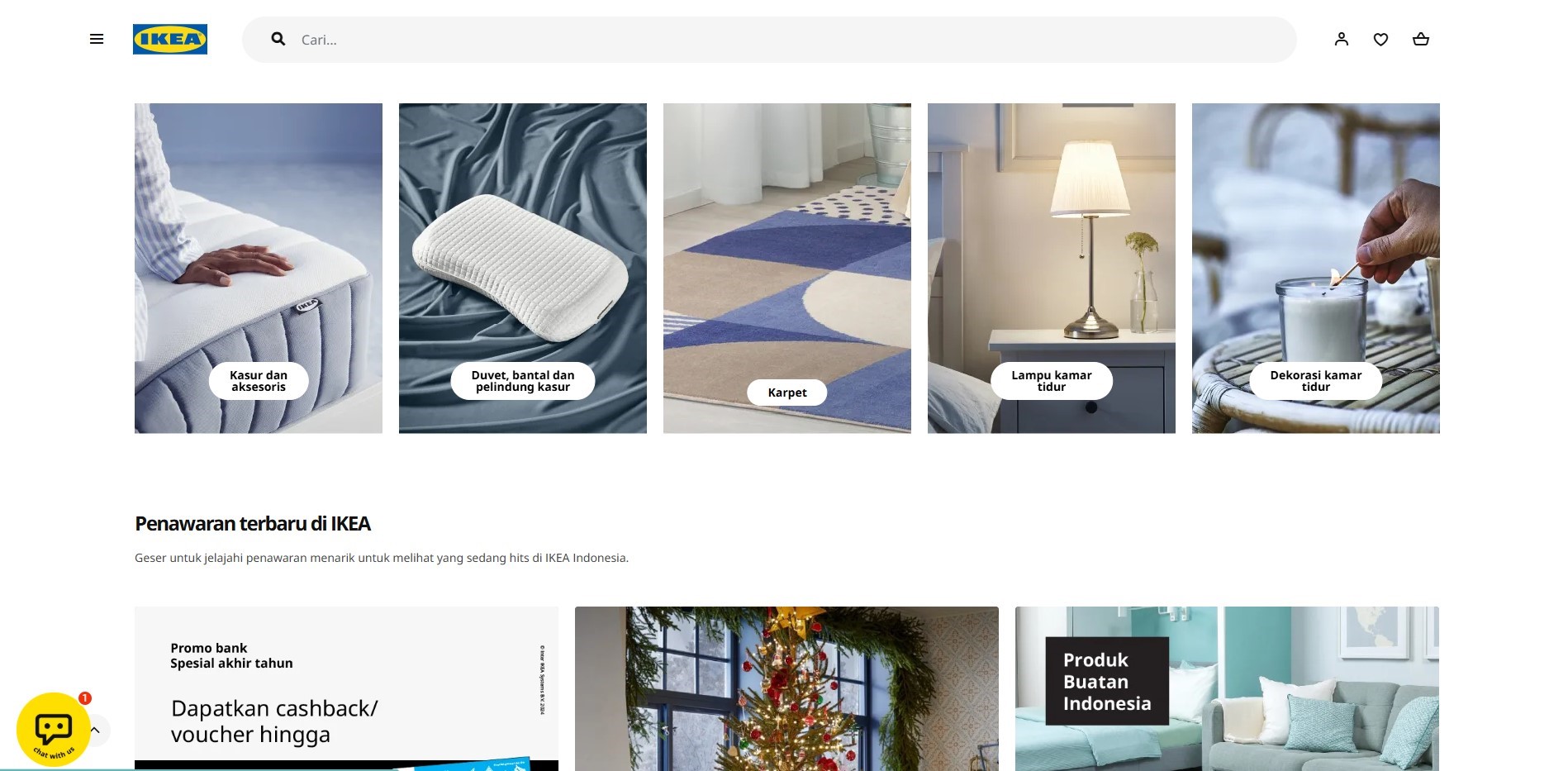 contoh website toko online - ikea