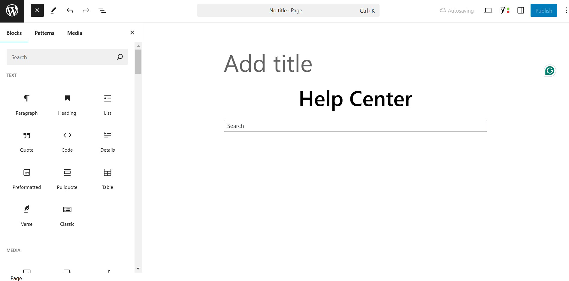 membuat halaman baru pada wordpress