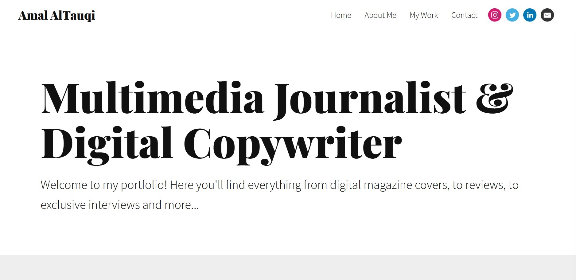portofolio jurnalis dan copywriter