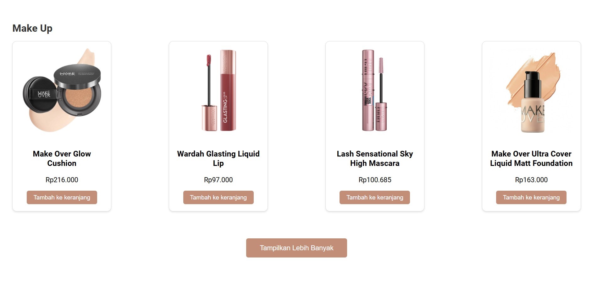 produk penjualan hasil coding HTML