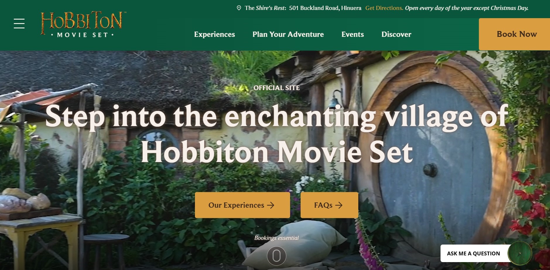 contoh website desa - hobbiton new zealand