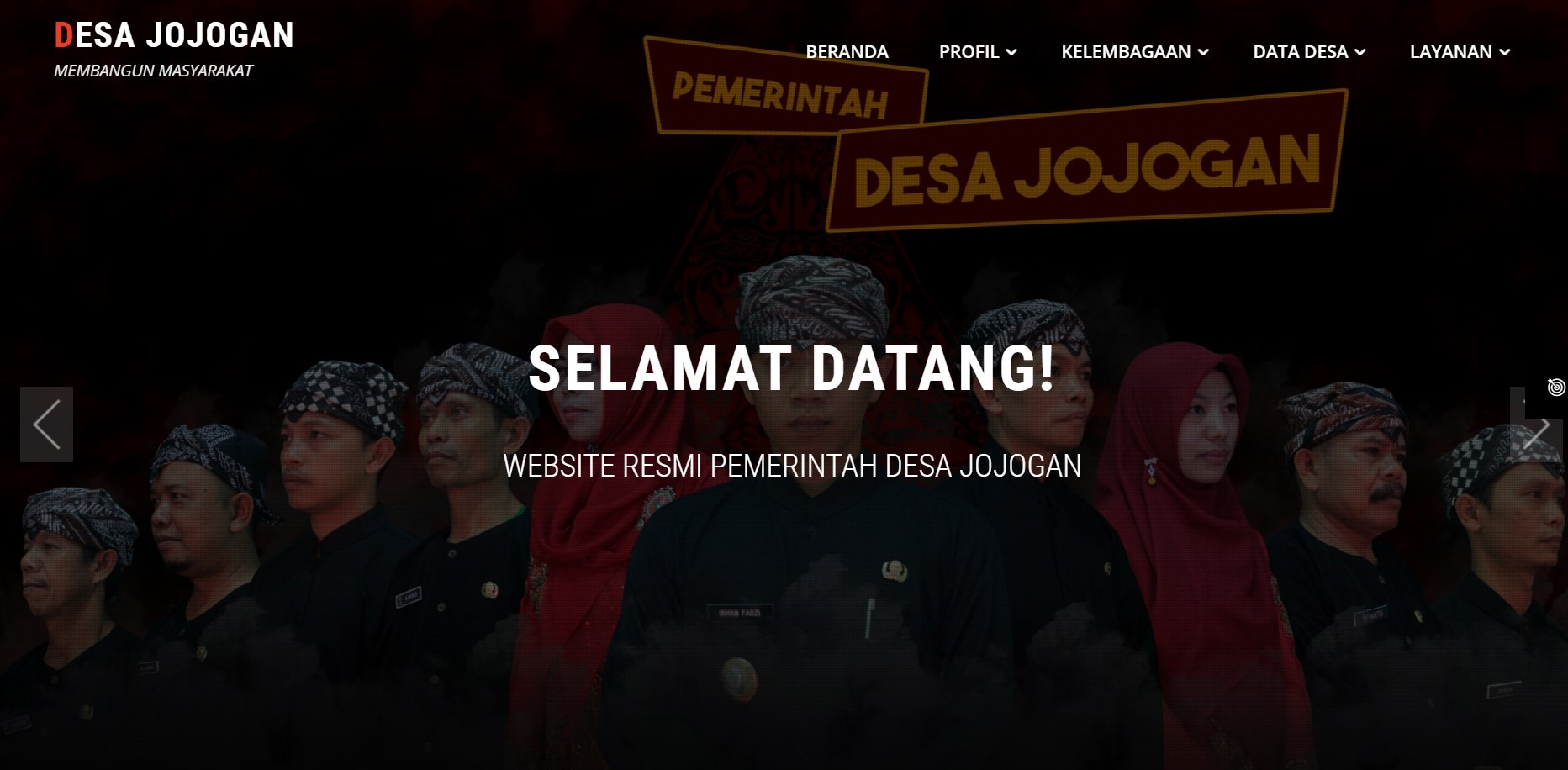 situs web desa jojogan indonesia