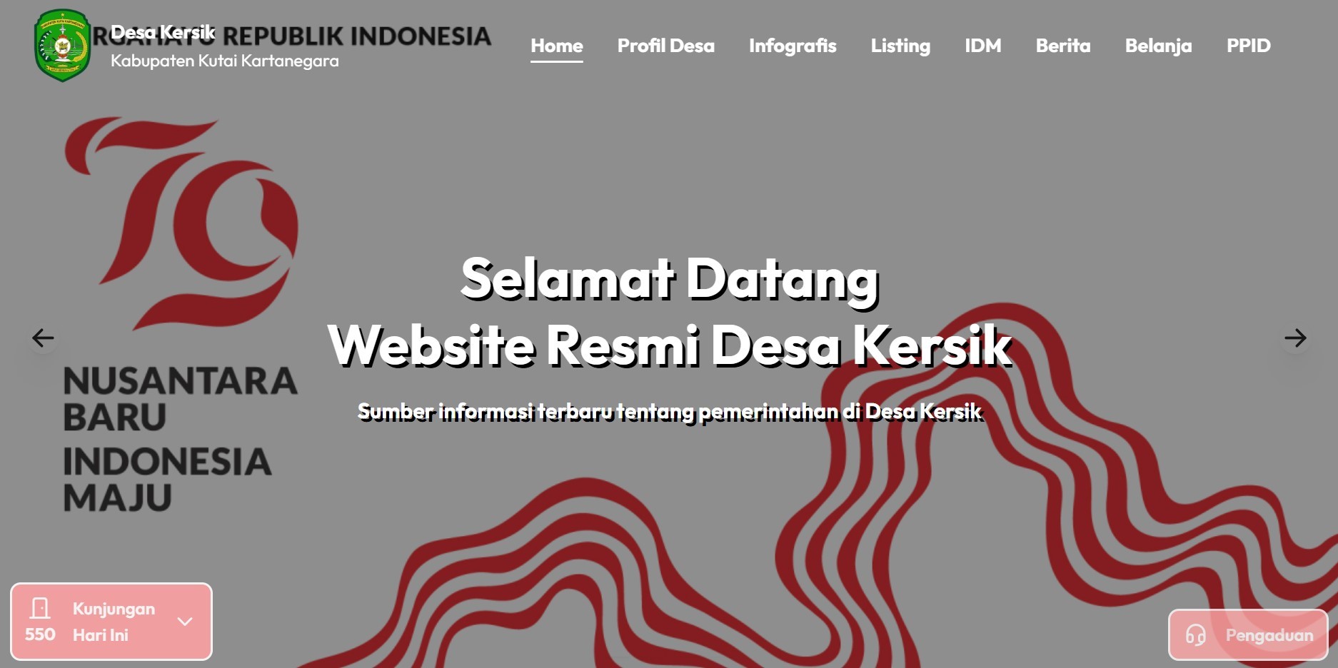 situs web desa kersik indonesia