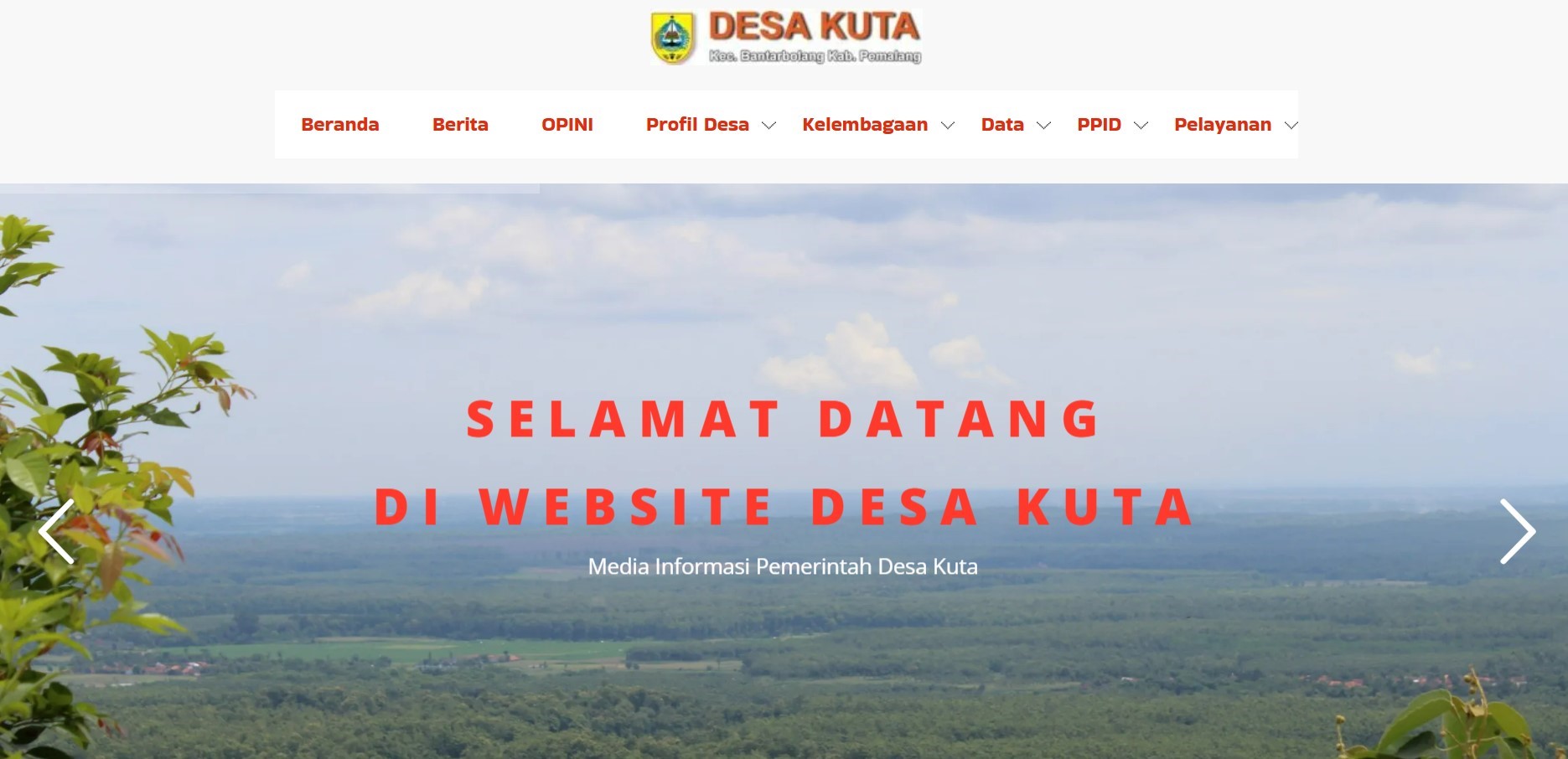 website desa kuta indonesia